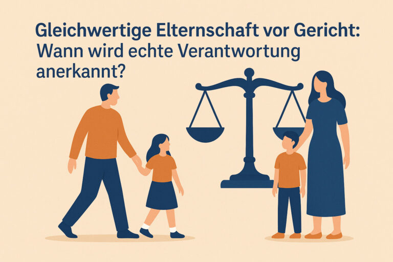 Gleichwertige Elternschaft vor Gericht: Wann wird echte Verantwortung anerkannt?