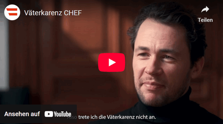 Kampagne für Väterkarenz im öffentlichen Dienst