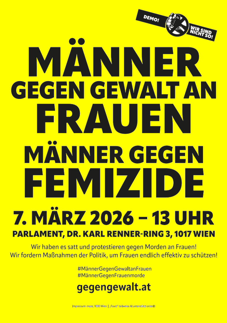Aufruf zur Solidarität: Männer gegen Gewalt an Frauen